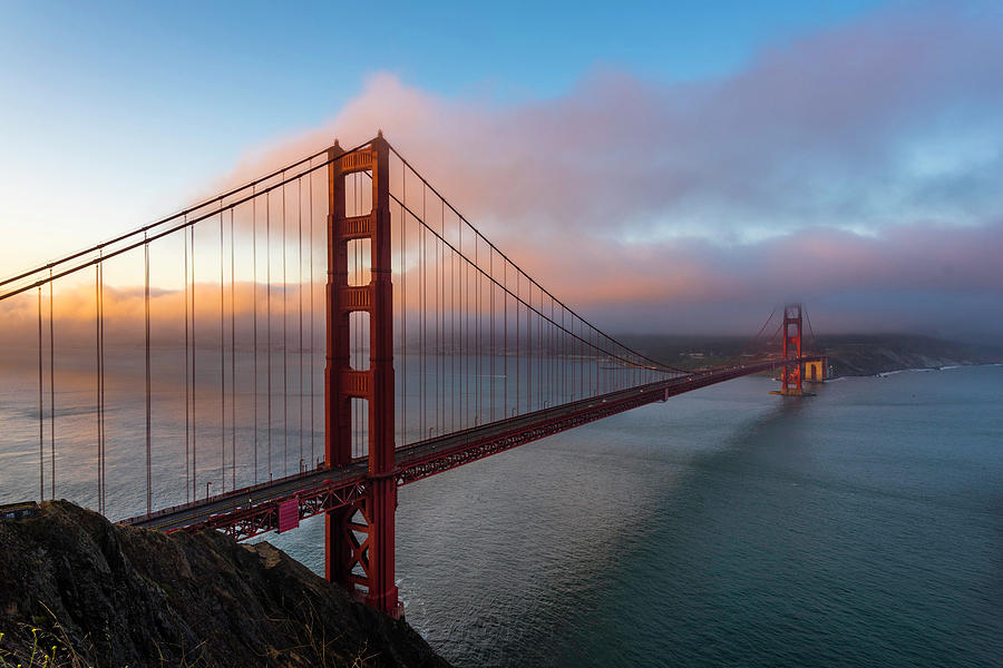 Golden Gate at Sunrise Photograph by Scott Cunningham