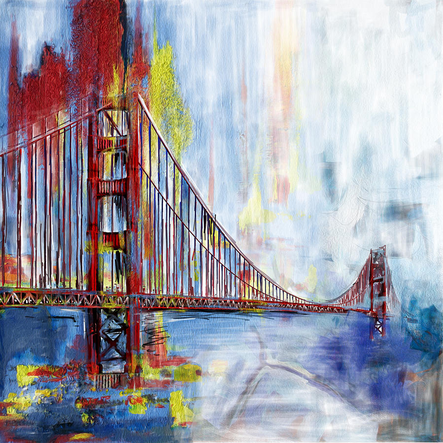 Golden Gate Bridge 218 1  Painting by Mawra Tahreem