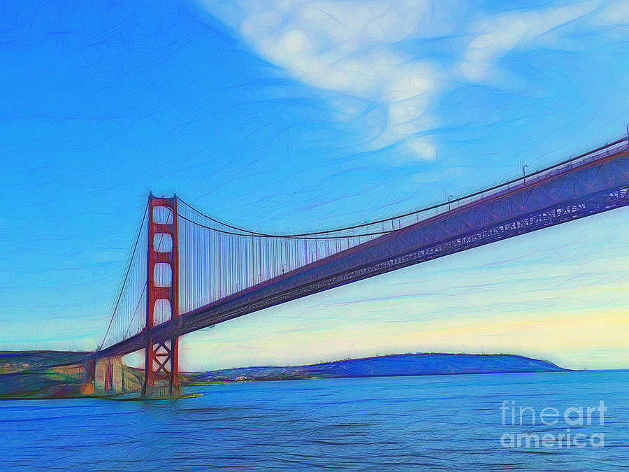 Golden Gate Bridge Abstract Photograph by Scott Cameron