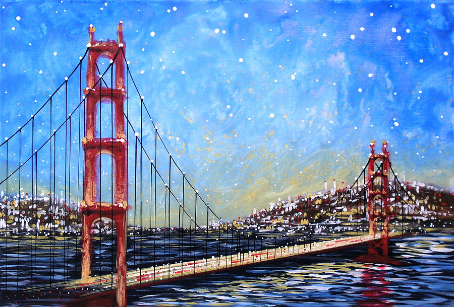 Golden Gate Bridge Painting by Amy Giacomelli