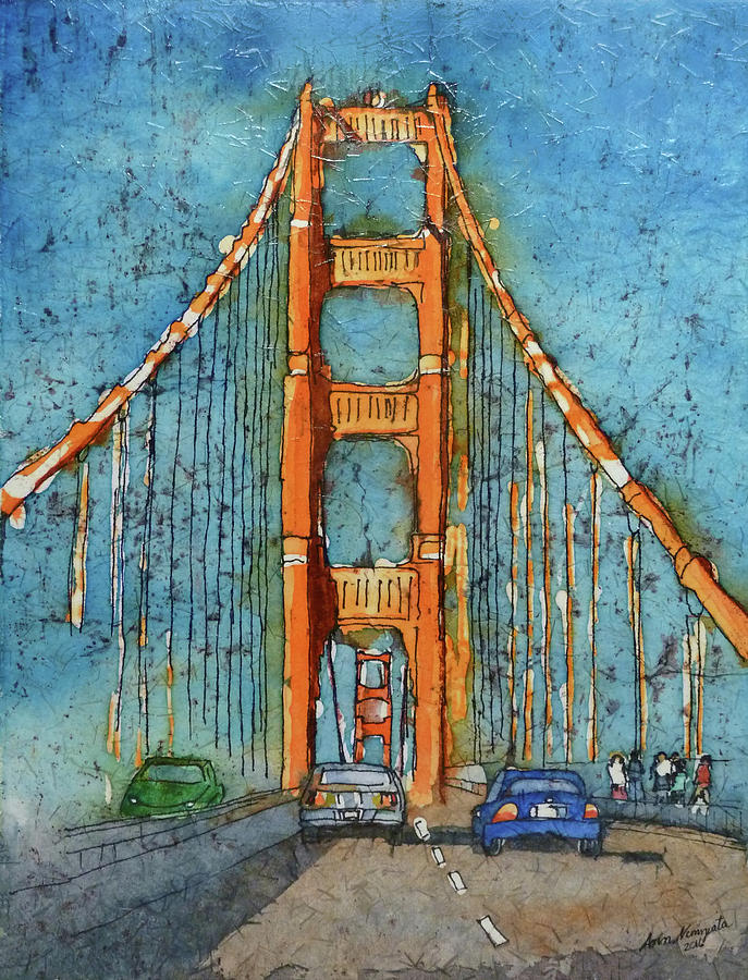 Golden Gate Bridge Painting by Ann Nunziata