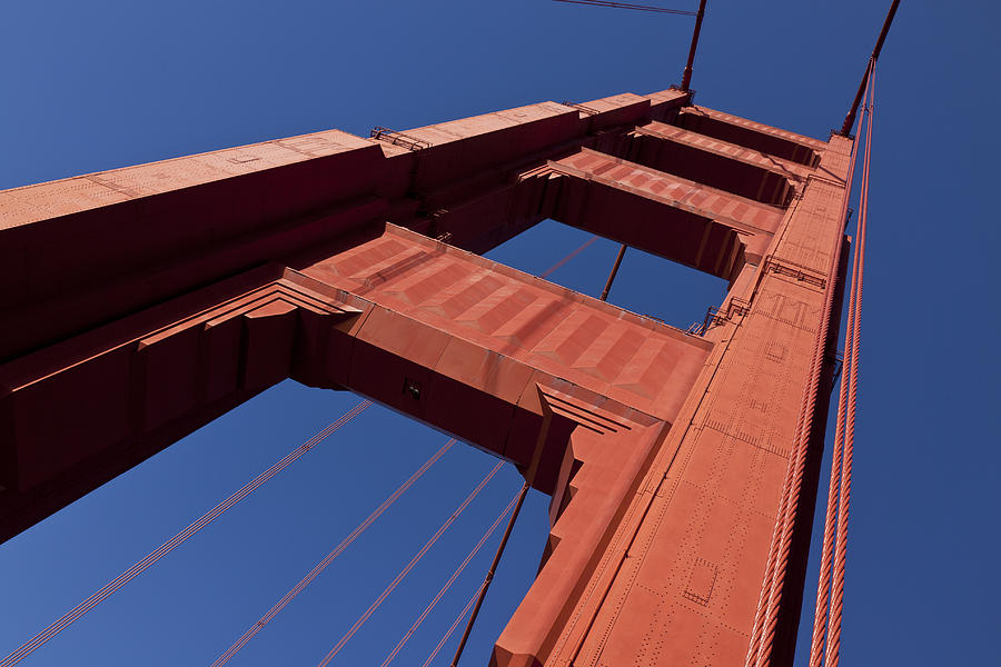 San Francisco Photograph - Golden Gate Bridge at an angle by Garry Gay