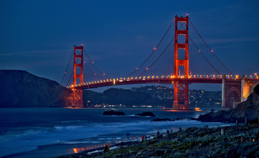 Golden Gate Bridge at Dusk Photograph by Josephine Buschman