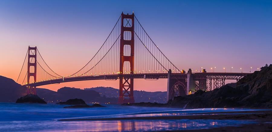 Golden Gate Bridge Blues Photograph by Scott Campbell