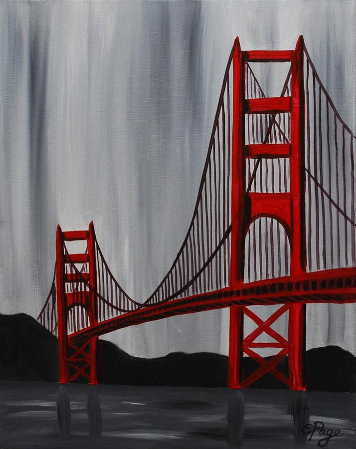 Golden Gate Bridge Painting by Emily Page