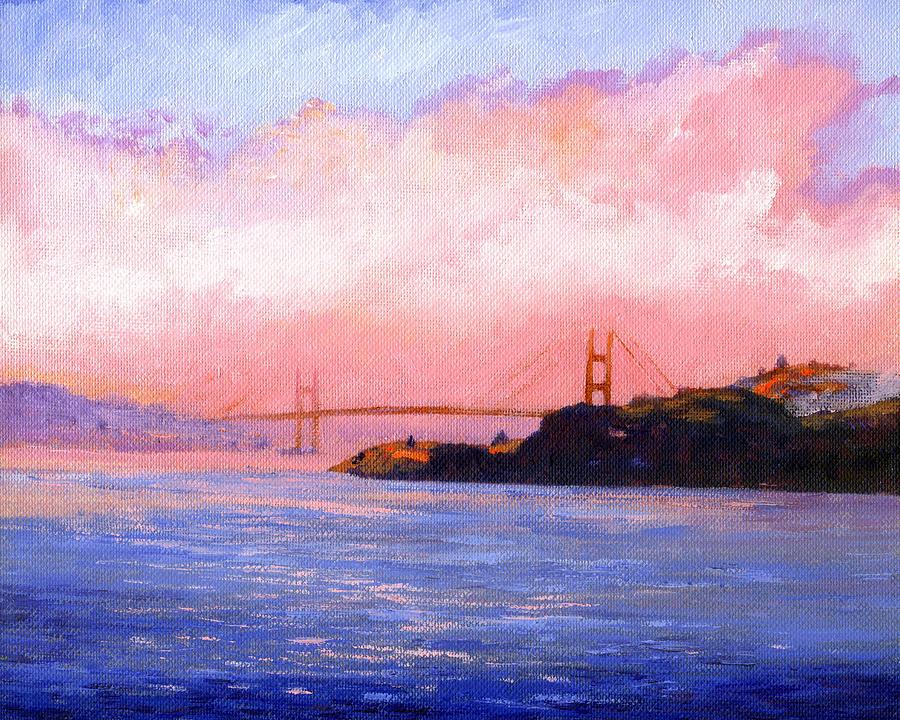 Golden Gate Bridge Painting by Frank Wilson