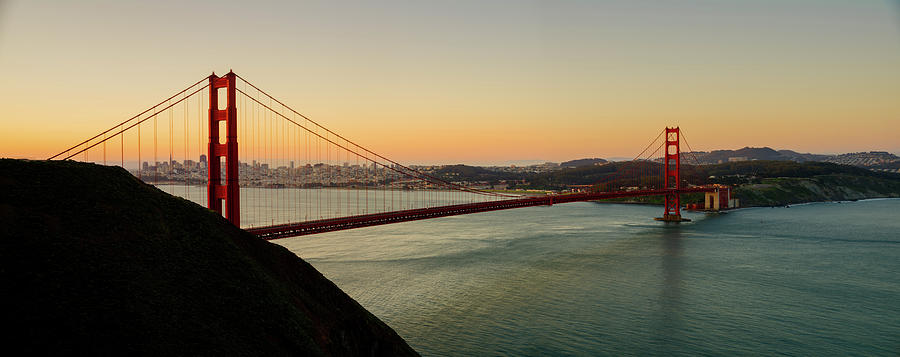 Golden Gate Bridge Photograph - Golden Gate Bridge From The Headlands by Steve Gadomski