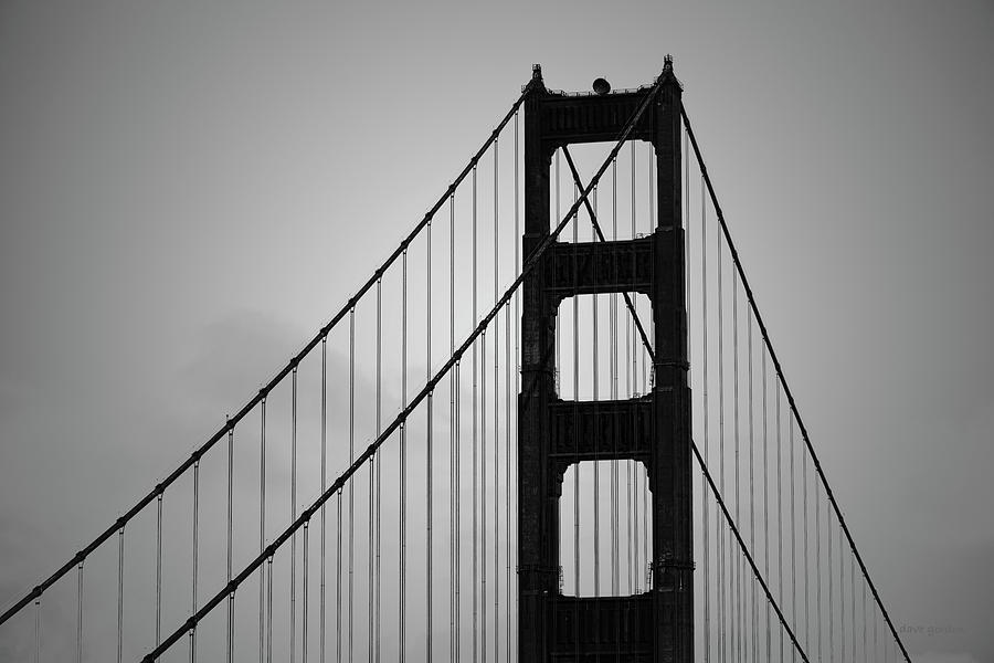 Golden Gate Bridge I BW Photograph by David Gordon