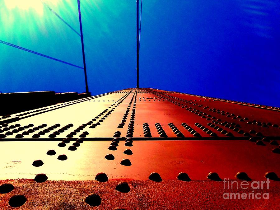 Golden Gate Bridge In California Rivets And Cables Photograph by Michael Hoard