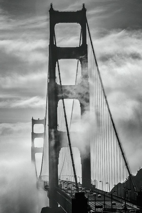 Golden Gate Bridge in Morning Fog Photograph by Judith Barath