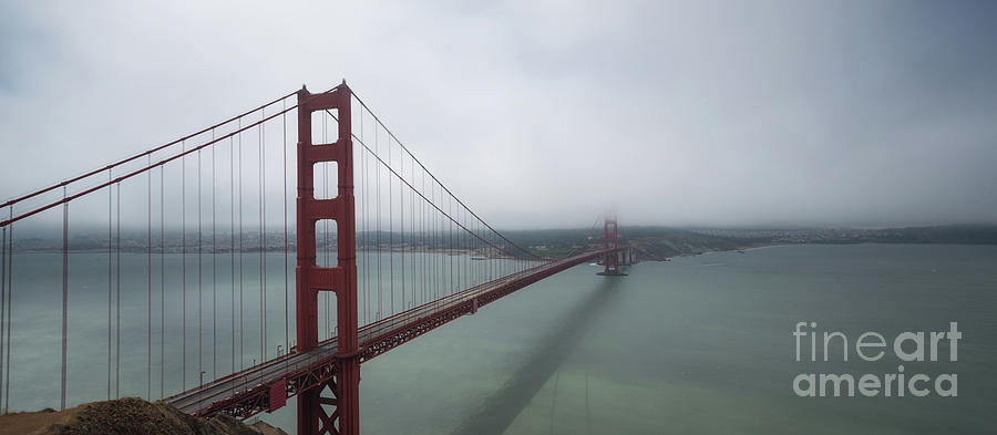 Golden Gate Bridge Pano Photograph by Michael Ver Sprill