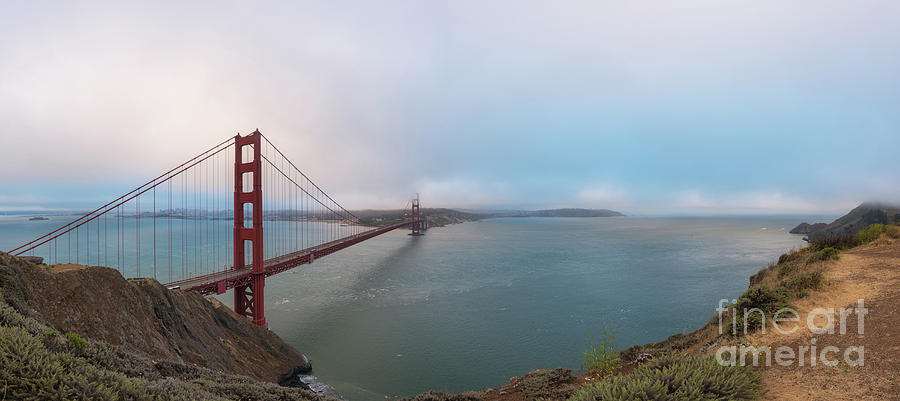 Golden Gate Bridge Panorama  Photograph by Michael Ver Sprill