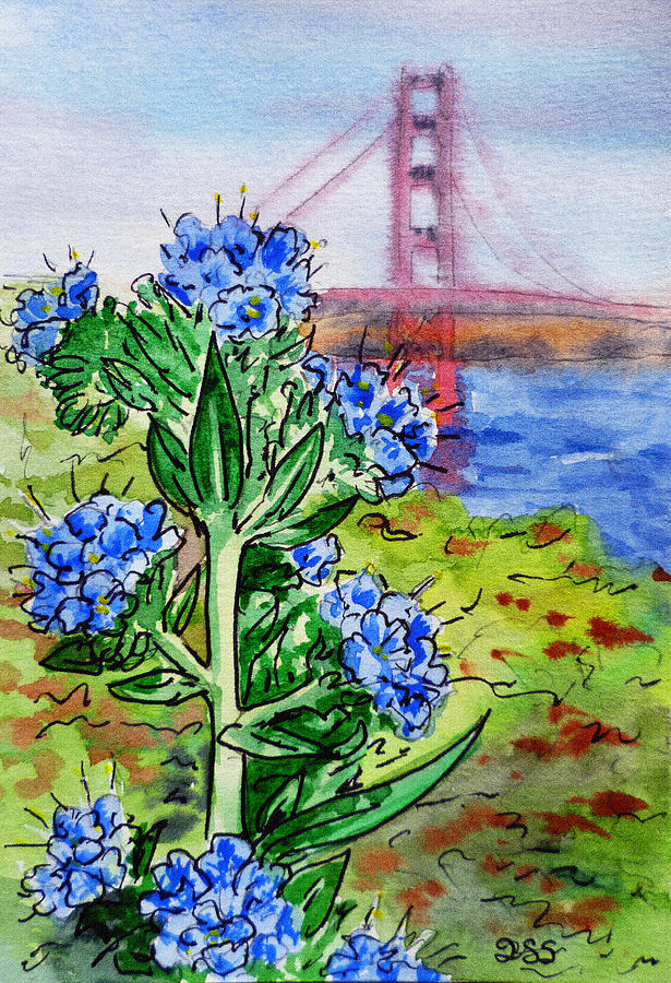 Golden Gate Bridge San Francisco Painting by Irina Sztukowski