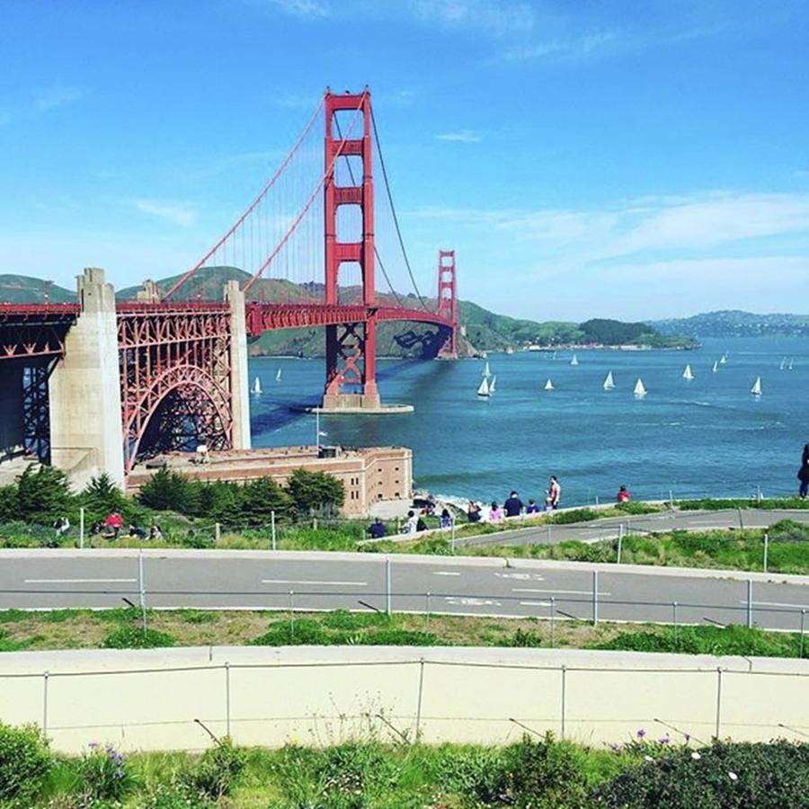 Colorful Photograph - Golden Gate Bridge, San Francisco by Tim Hockley