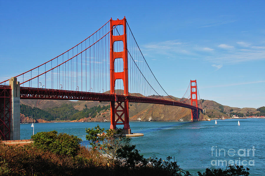 Golden Gate Bridge Span Photograph by Jennifer Ludlum