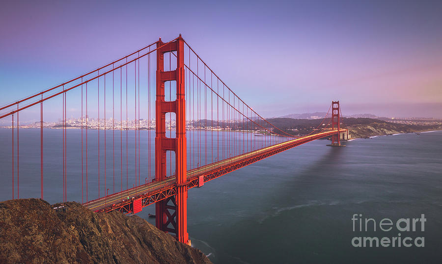 Golden Gate Bridge Twilight Photograph by JR Photography