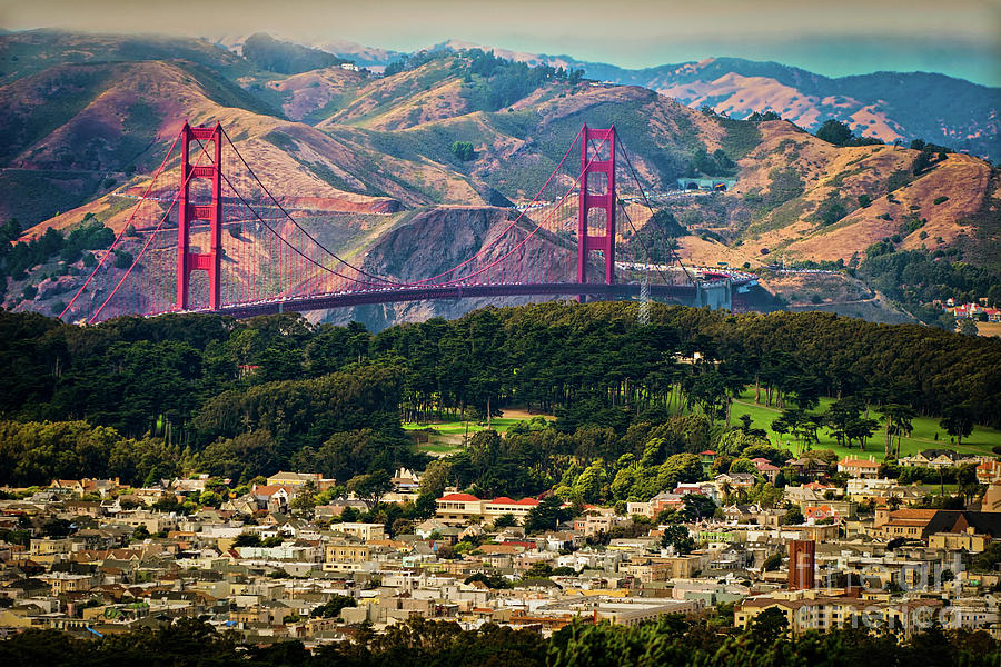 Golden Gate Bridge - Twin Peaks Photograph by Doug Sturgess