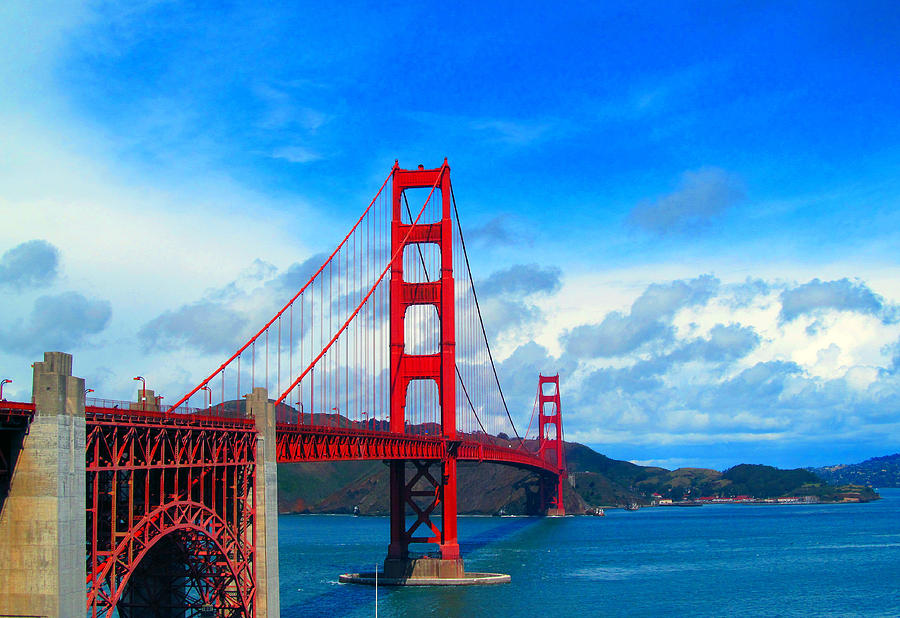 Golden Gate Bridge Two Photograph by Tina M Wenger - Fine Art America