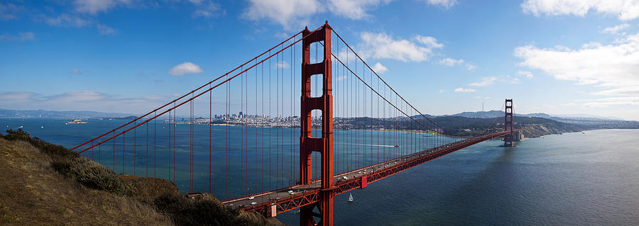 Golden Gate Bridge Viewed From Hendrik Photograph by Panoramic Images