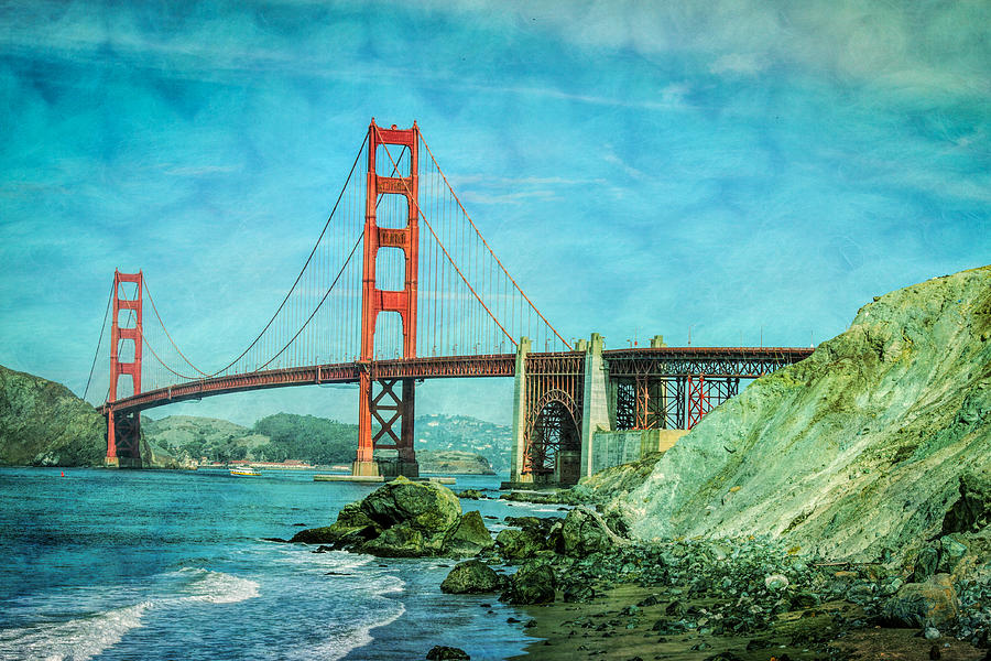Golden Gate Bridge Photograph - Golden Gate from Baker Beach by Mike Burgquist