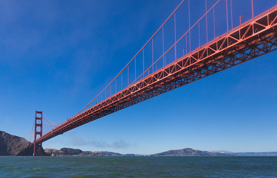 Golden Gate from the bay Photograph by Scott Campbell