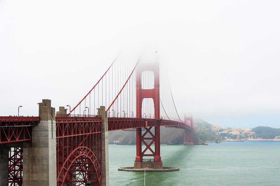 Golden Gate in the fog Photograph by Daniel Murphy