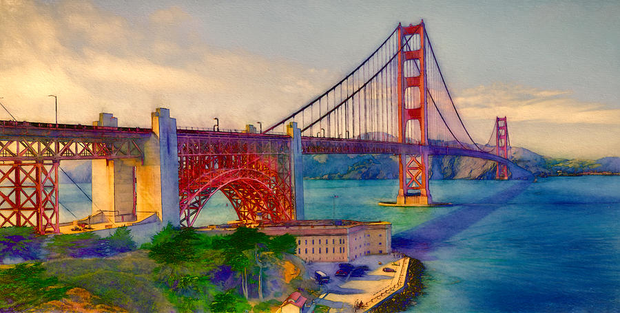 Architecture Photograph - Golden Gate by John K Woodruff