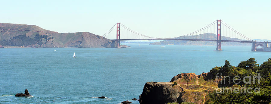 Golden Gate Panorama 2 signed Photograph by Jack Schultz