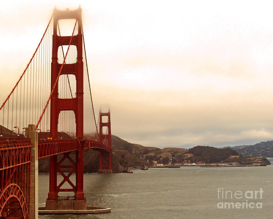 Golden Gate Summer Effect Photograph by Cheryl Del Toro