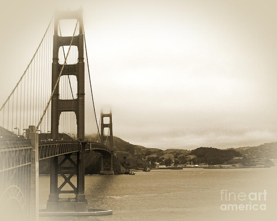 Golden Gate Vignette Photograph by Cheryl Del Toro