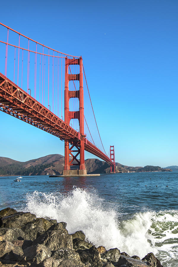 Golden Gate Waves Photograph by Stacey Sather