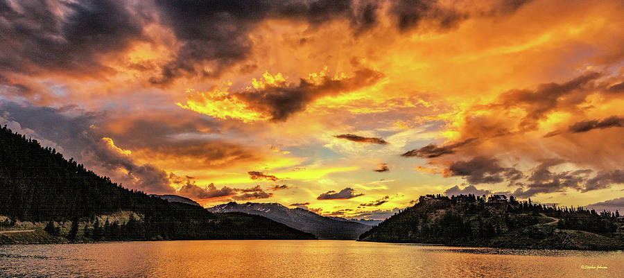 Golden Glow at Summit Cove Pano Photograph by Stephen Johnson