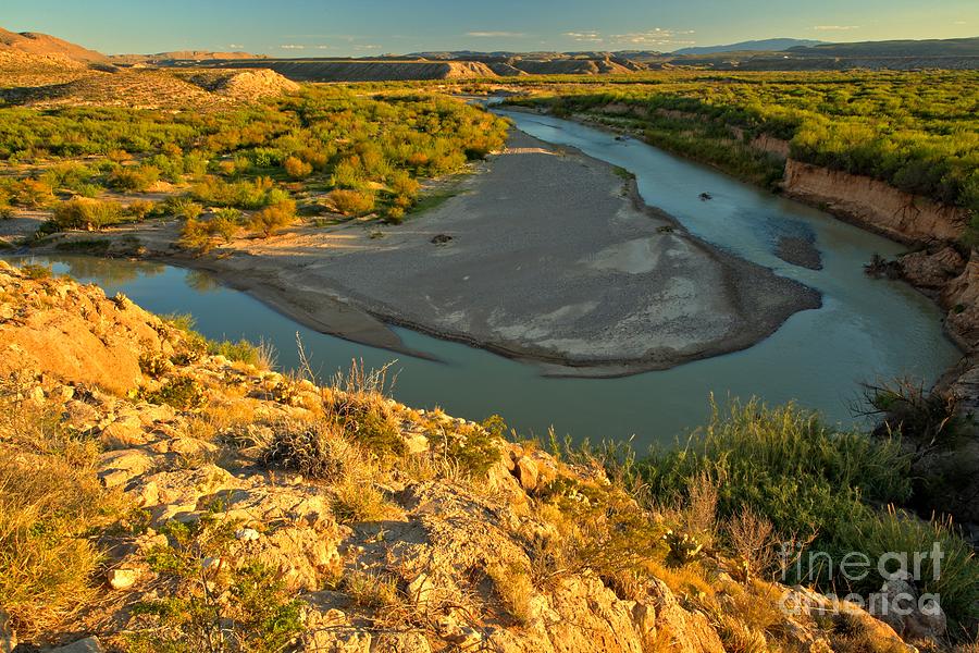 Big Bend National Park Photograph - Golden Glow Over The Rio by Adam Jewell