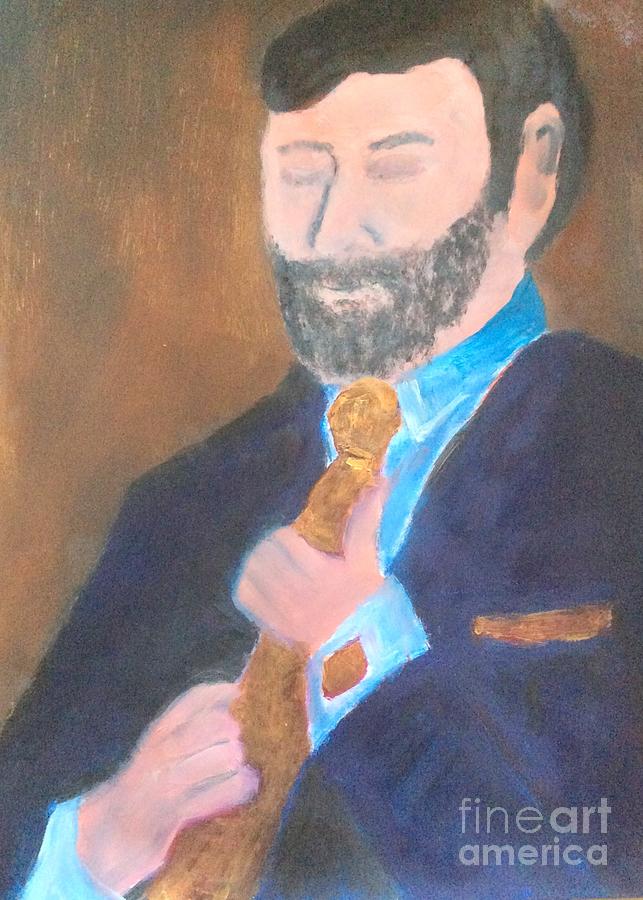 Golden Groom fifteen Painting by Richard W Linford