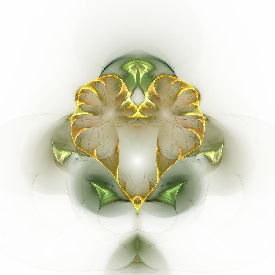 Golden Heart Digital Art by Richard Ortolano