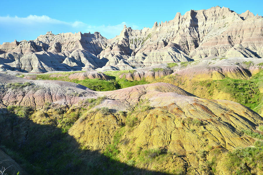 Golden Hills in Badlands National Park Photograph by Ray Mathis