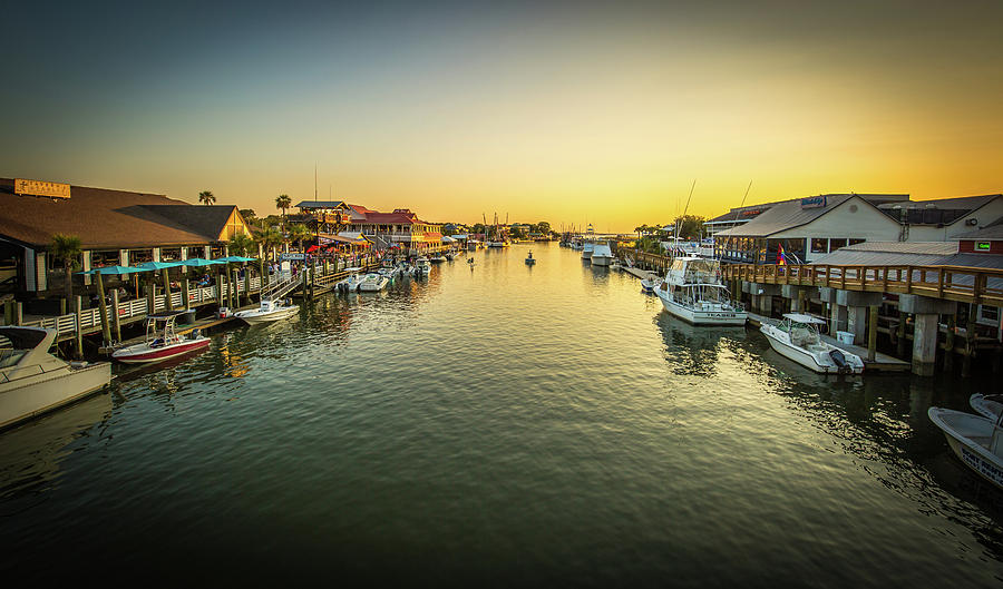 Golden Hour on Shem Creek Photograph by Donnie Whitaker
