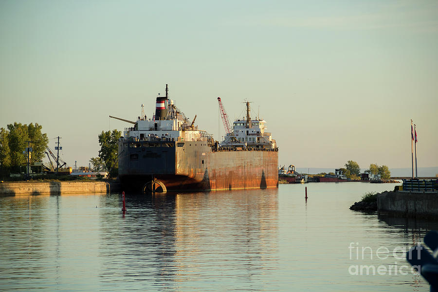 Golden Hour On The Welland Canal Photograph
