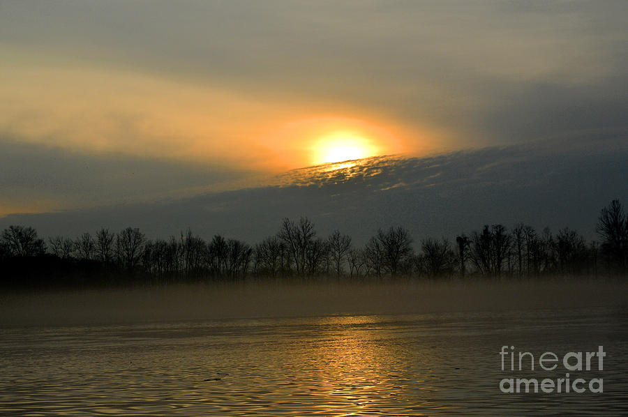Golden Hour Sunrise - Delaware River Art Photograph by Robyn King