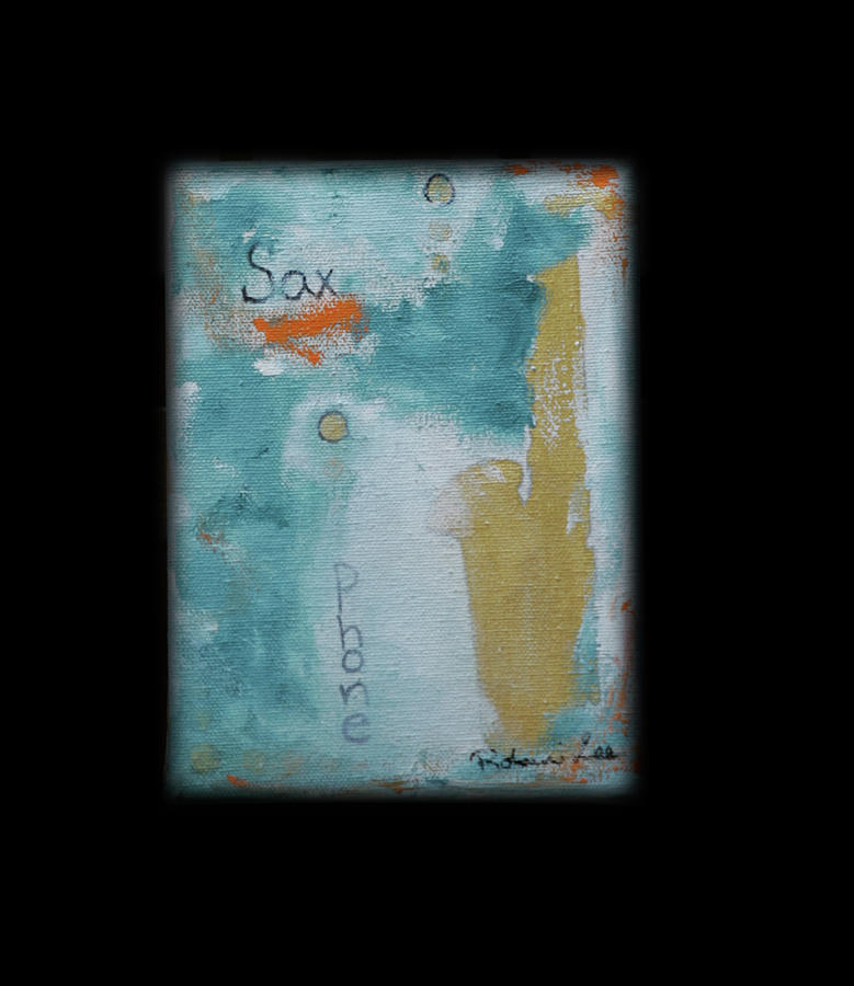 Sax Painting - Golden Jazz by Robin Lee Sax Painting - Golden Jazz by Robin Lee