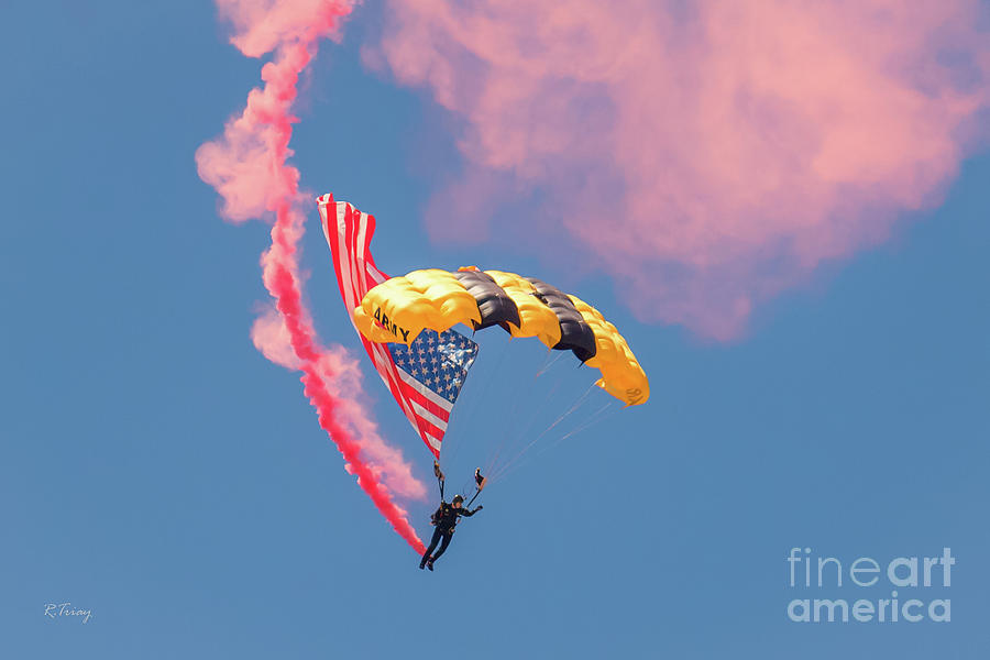 US Army Golden Knights  Photograph by Rene Triay FineArt Photos