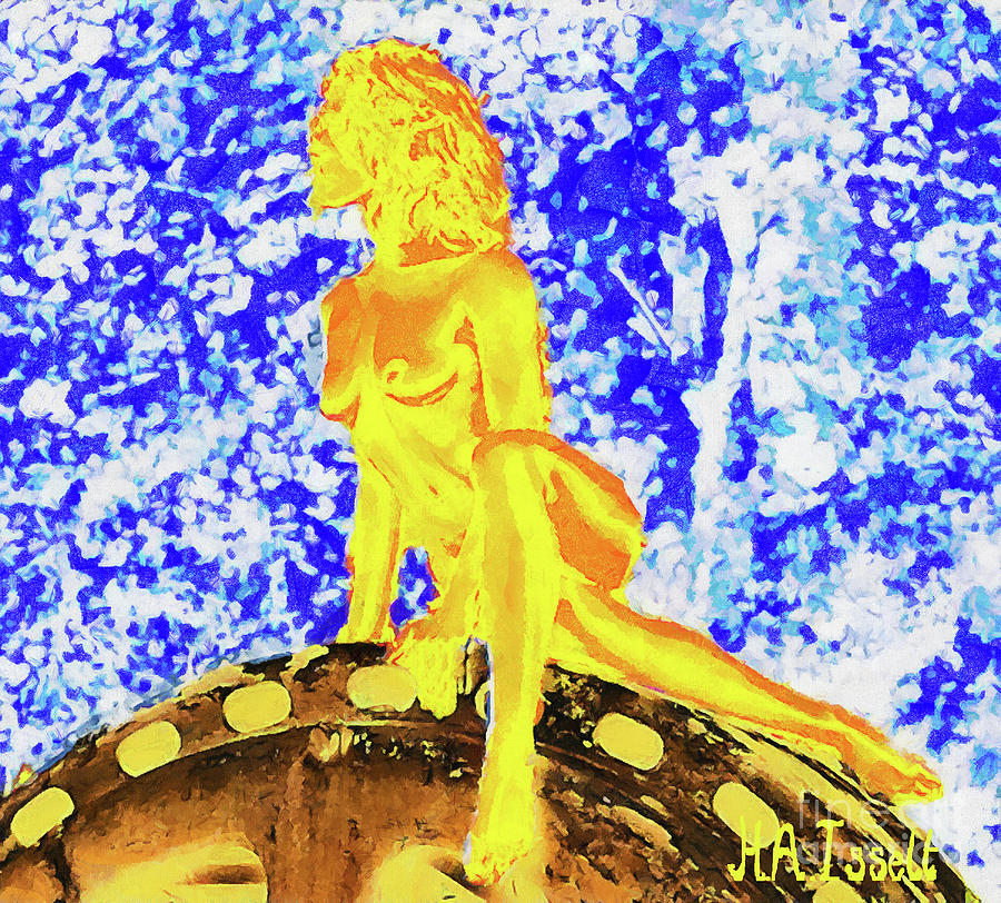 Golden Lady Digital Art by Humphrey Isselt
