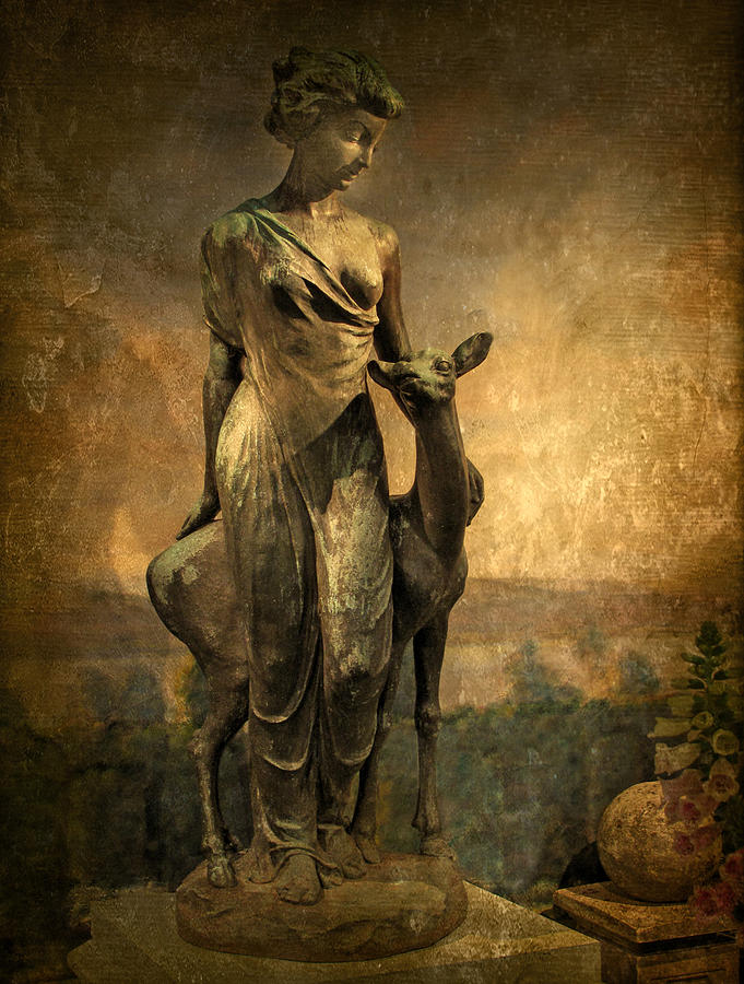 Greek Photograph - Golden Lady by Jessica Jenney
