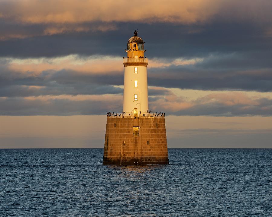 Golden Light and Stormy Clouds at Rattray Head Photograph by Stephen Taylor