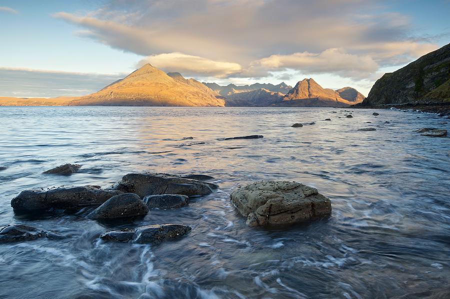 Golden Light at Elgol Photograph by Stephen Taylor