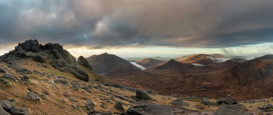 County Down Photograph - Golden Light Breaking on Slieve Bearnagh by Glen Sumner County Down Photograph - Golden Light Breaking on Slieve Bearnagh by Glen Sumner