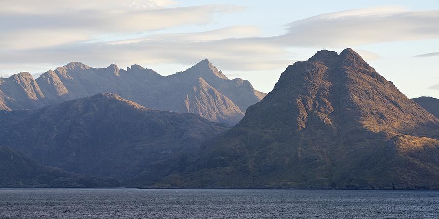 Golden Light Hits the Cuillin Ridge Photograph by Stephen Taylor