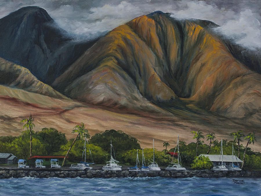 Golden Light West Maui  Painting by Darice Machel McGuire