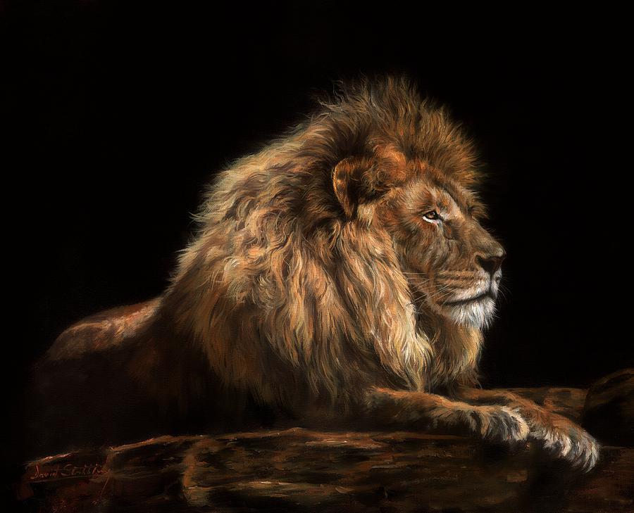 Golden Lion Painting