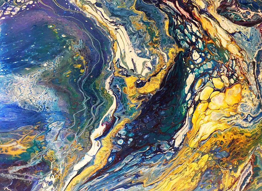 Golden Ocean Mixed Media by Christine Christensen - Fine Art America